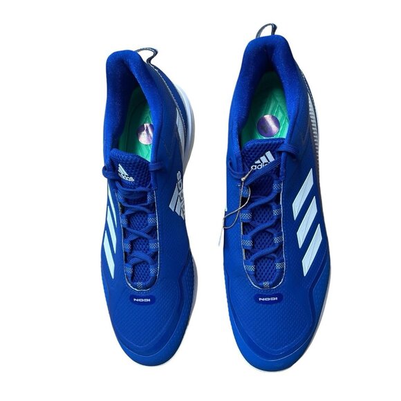 ADIDAS ICON 7 TPU BASEBALL CLEATS MENS SIZE 14 S23878 ROYAL BLUE WHITE LOGO NEW - Picture 5 of 8